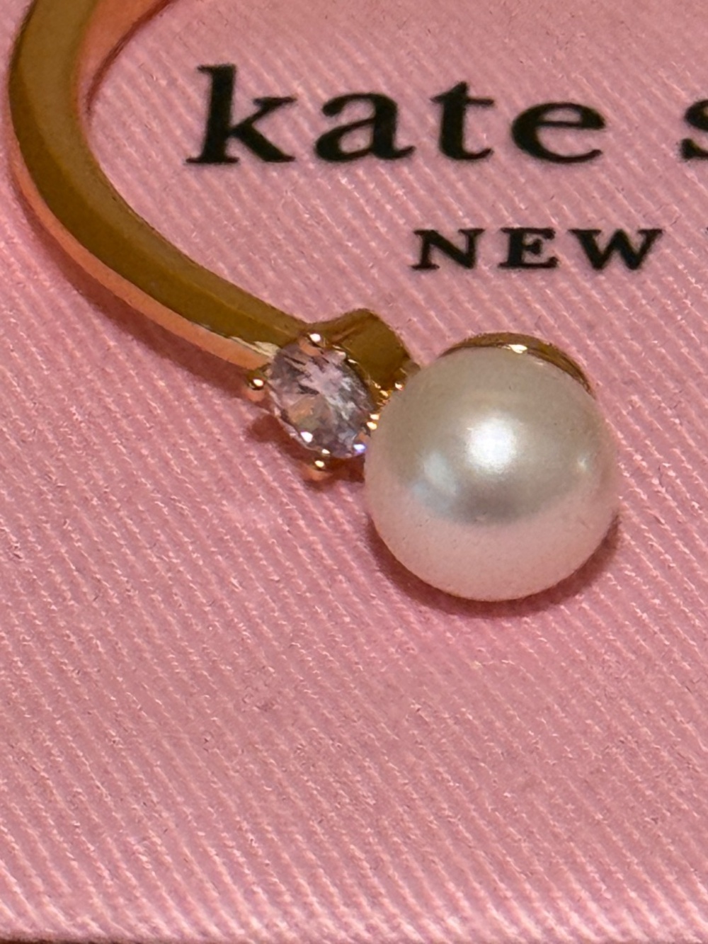 kate spade "Pearl of Wisdom" Open-Hinged Bangle Bracelet - Picture 4 of 6